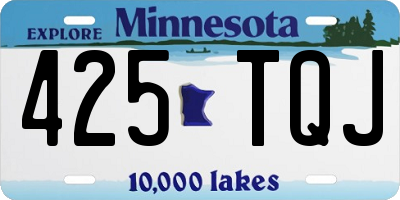 MN license plate 425TQJ