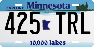 MN license plate 425TRL