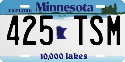MN license plate 425TSM