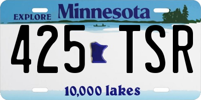 MN license plate 425TSR