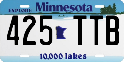 MN license plate 425TTB