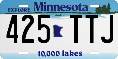 MN license plate 425TTJ