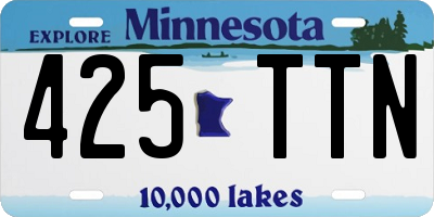 MN license plate 425TTN