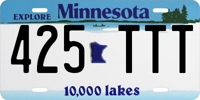 MN license plate 425TTT