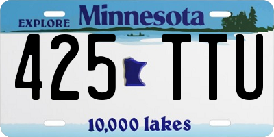 MN license plate 425TTU
