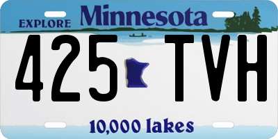 MN license plate 425TVH