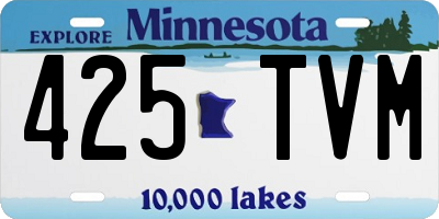 MN license plate 425TVM