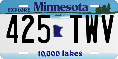 MN license plate 425TWV