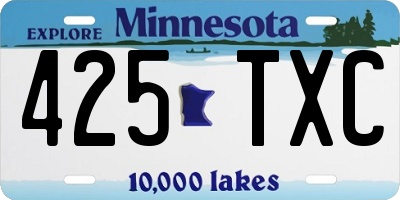 MN license plate 425TXC