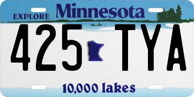 MN license plate 425TYA