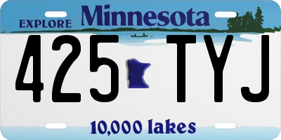 MN license plate 425TYJ