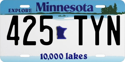 MN license plate 425TYN
