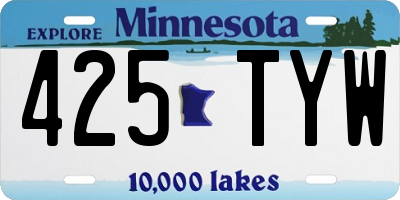 MN license plate 425TYW