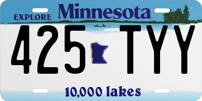 MN license plate 425TYY