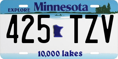 MN license plate 425TZV