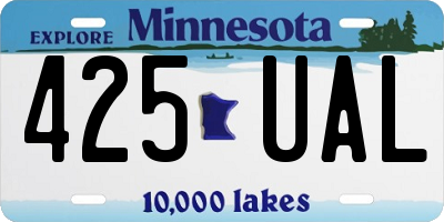 MN license plate 425UAL