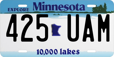 MN license plate 425UAM