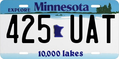 MN license plate 425UAT
