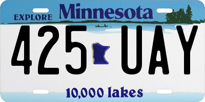 MN license plate 425UAY