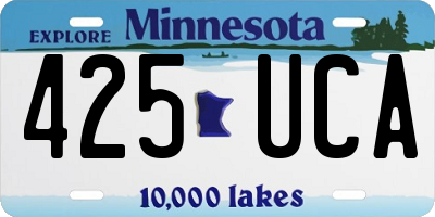 MN license plate 425UCA