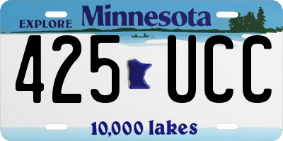MN license plate 425UCC
