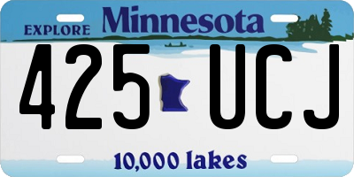 MN license plate 425UCJ