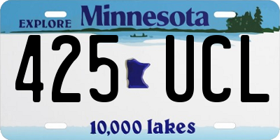 MN license plate 425UCL