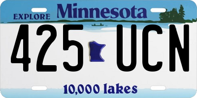 MN license plate 425UCN