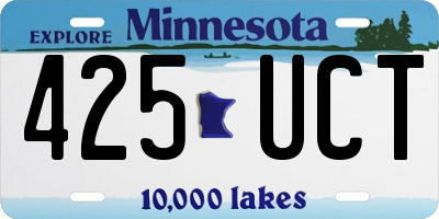 MN license plate 425UCT