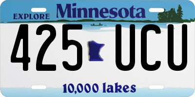 MN license plate 425UCU