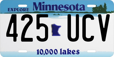 MN license plate 425UCV