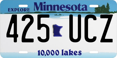 MN license plate 425UCZ