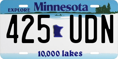 MN license plate 425UDN