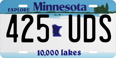 MN license plate 425UDS