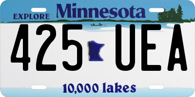 MN license plate 425UEA