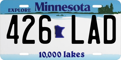 MN license plate 426LAD