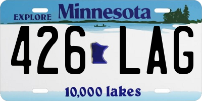 MN license plate 426LAG