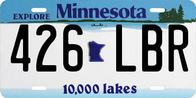 MN license plate 426LBR