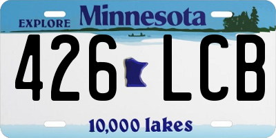 MN license plate 426LCB