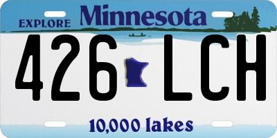 MN license plate 426LCH