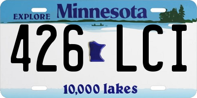 MN license plate 426LCI