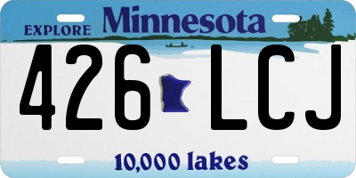 MN license plate 426LCJ