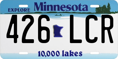 MN license plate 426LCR