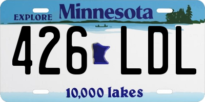 MN license plate 426LDL
