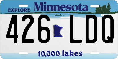 MN license plate 426LDQ