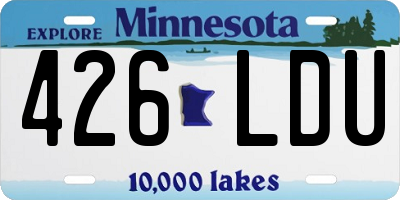 MN license plate 426LDU