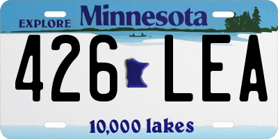 MN license plate 426LEA