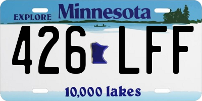 MN license plate 426LFF