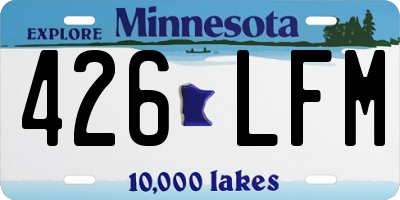 MN license plate 426LFM