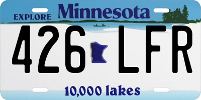 MN license plate 426LFR